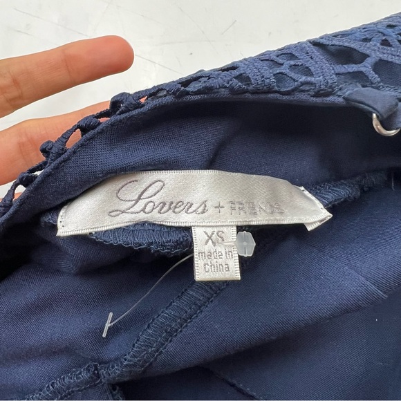 Lovers + Friends women’s  navy blue crisscross mini dress XS L126-29 - Picture 5 of 6